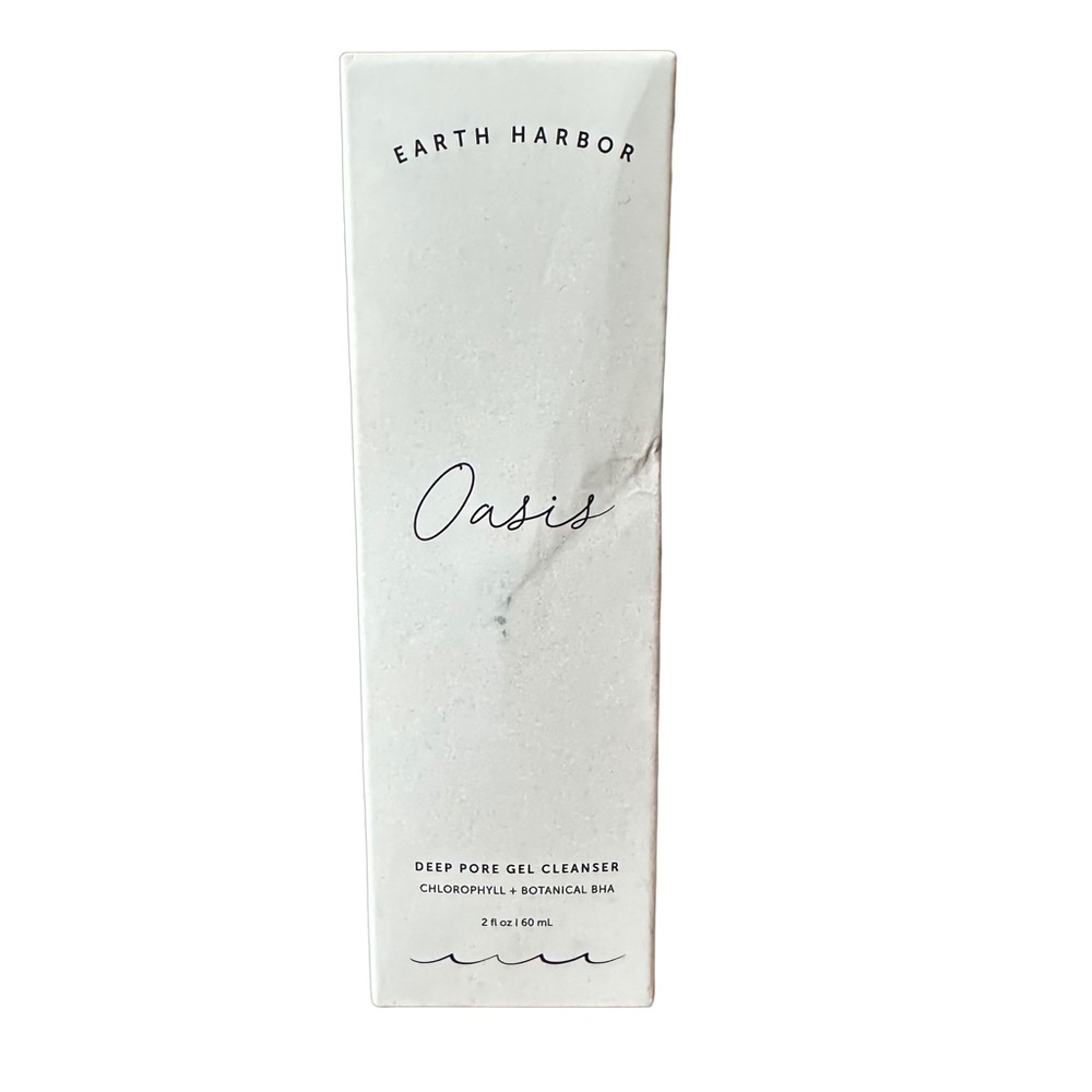 Earth Harbor Oasis Deep Pore Gel Cleanser Face Wash Plant Based Vegan NIB NEW